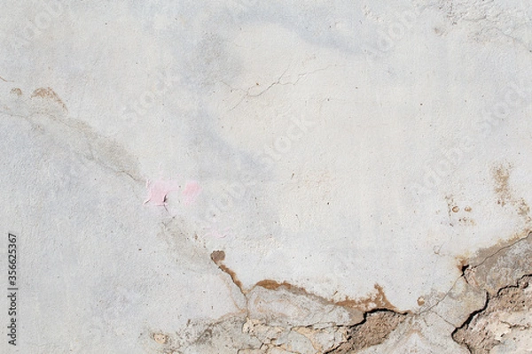 Fototapeta White concrete wall texture background 
