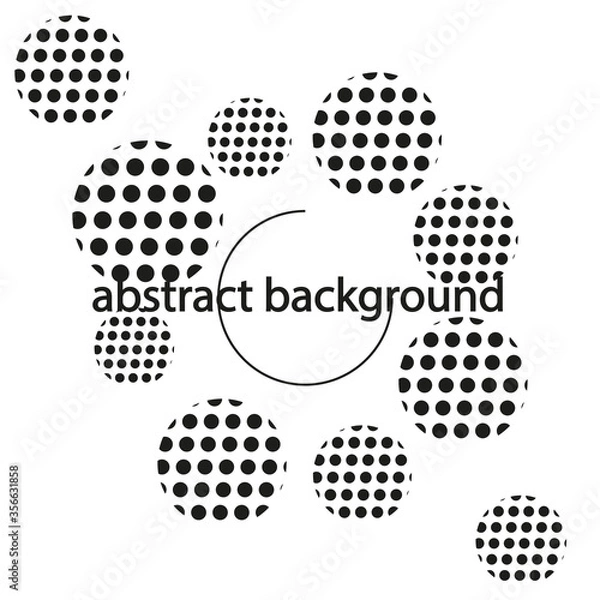 Obraz black  and white abstract background 