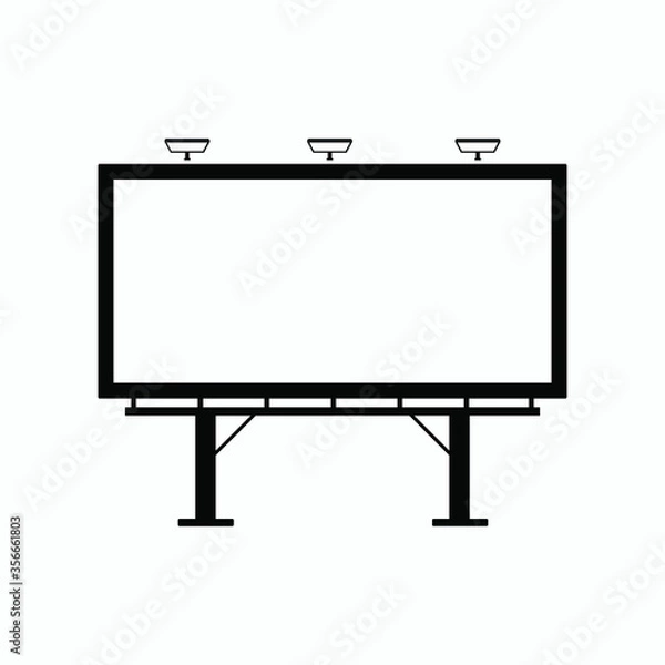 Obraz billboard icon vector
