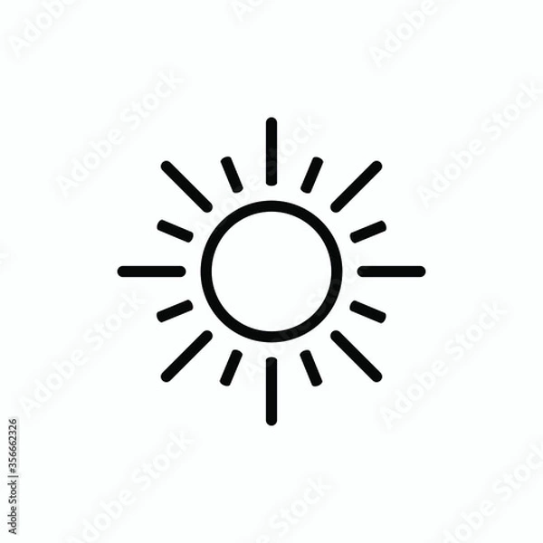 Obraz sun icon vector