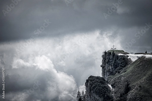 Obraz BErge mit Gewitterstimmung