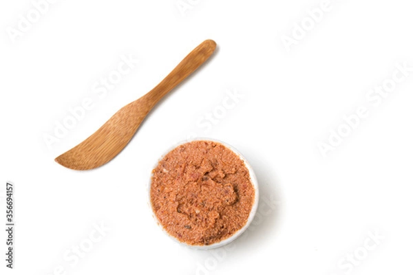 Obraz Sun-dried tomato, paste. Dried Tomatoes.