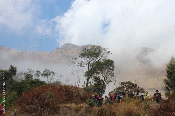 Obraz mountain landscape with clouds