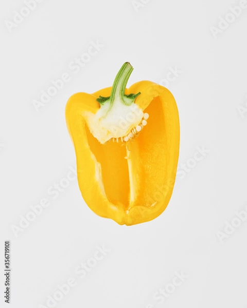 Obraz 黄色いパプリカの断面