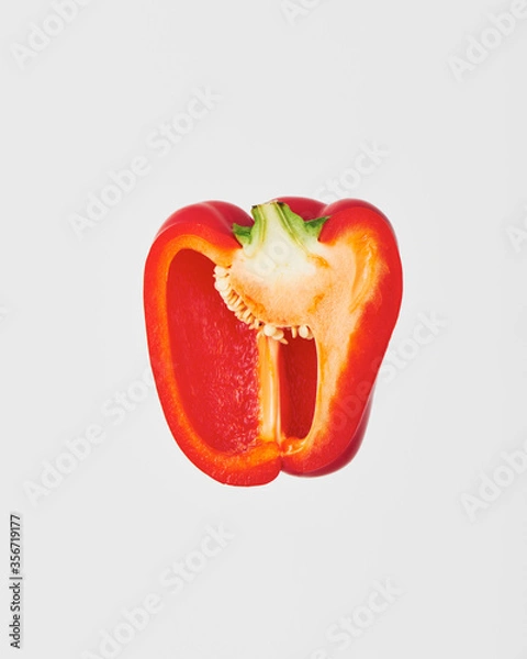 Obraz 赤いパプリカの断面