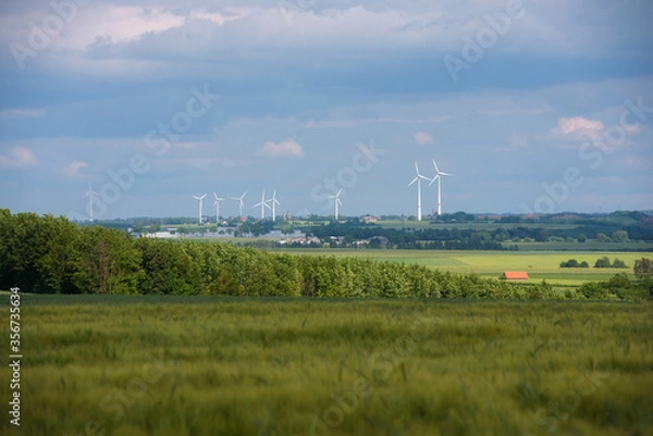 Fototapeta Windkrafträder im Sauerland