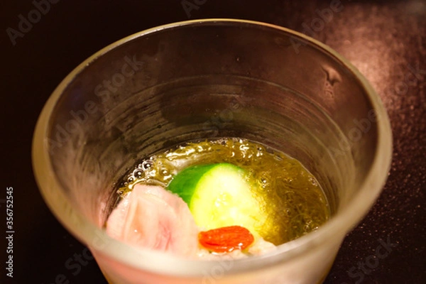 Obraz 日本の食べ物、もずくです。
