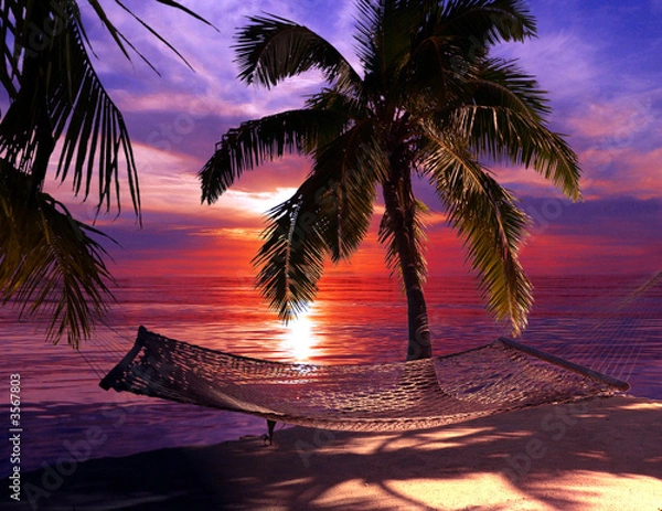 Fototapeta hamac / mers du Sud 4