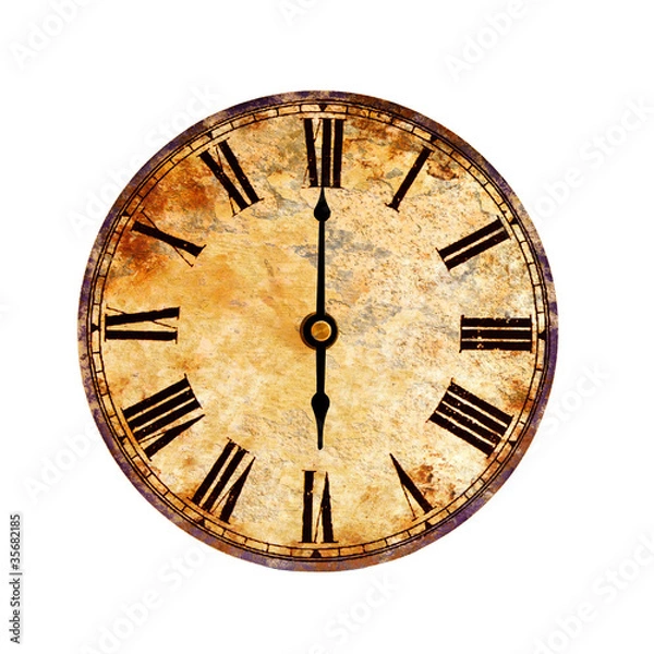 Fototapeta time on vintage clock