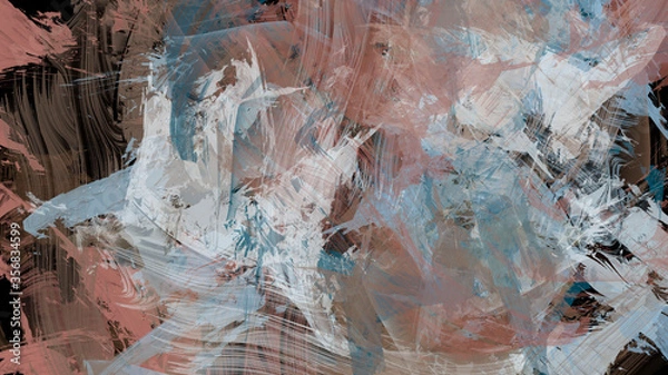 Obraz Abstract digital painting textured background