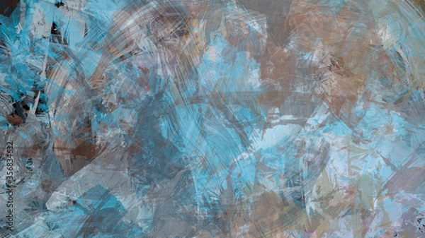 Obraz Abstract digital painting textured background