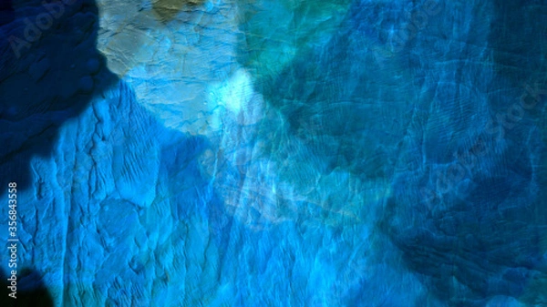 Fototapeta Abstract digital painting, textured landscape background