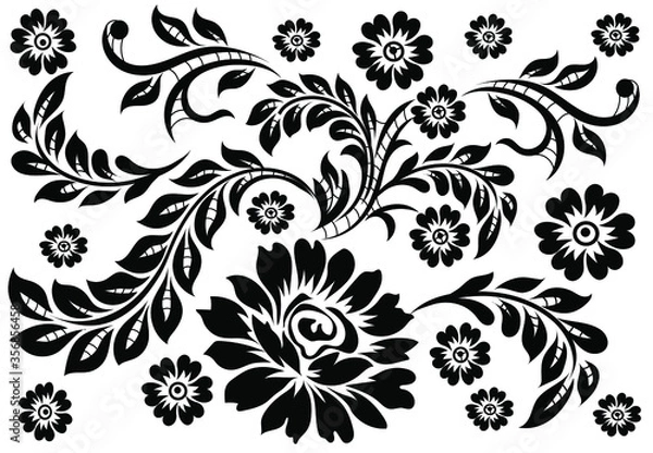 Obraz floral design elements