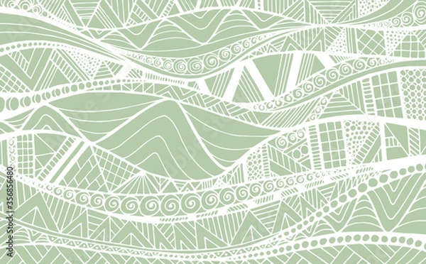 Obraz Abstract creative background. Hand drawn graphic creative vector illustration.