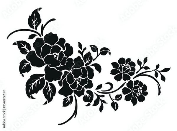 Obraz floral design elements