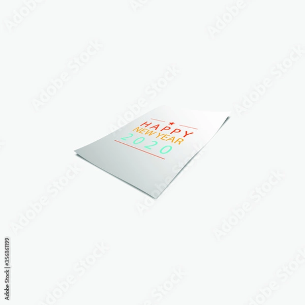 Obraz Realistic Paper art vector design