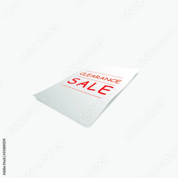 Obraz Realistic Paper art vector design