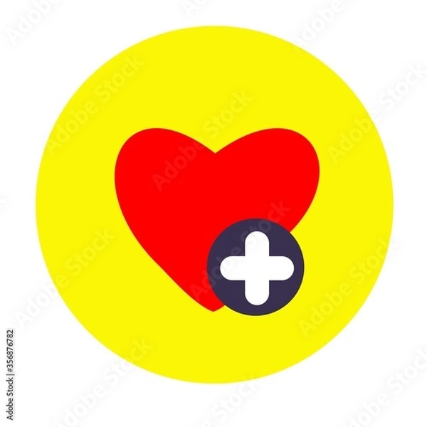 Obraz heart icon essential button