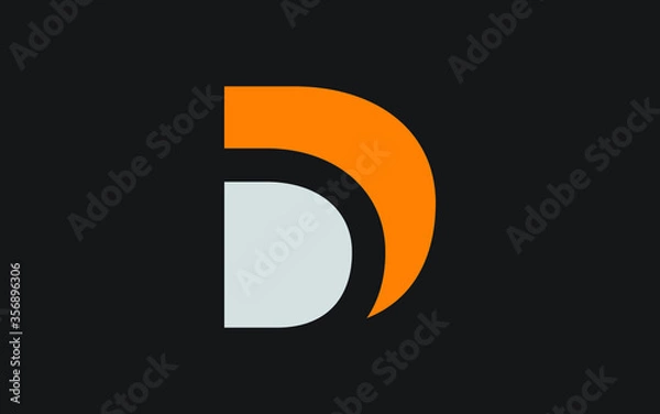 Obraz DD or D Letter Initial Logo Design, Vector Template