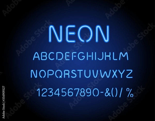 Obraz Neon glowing arrow pointer