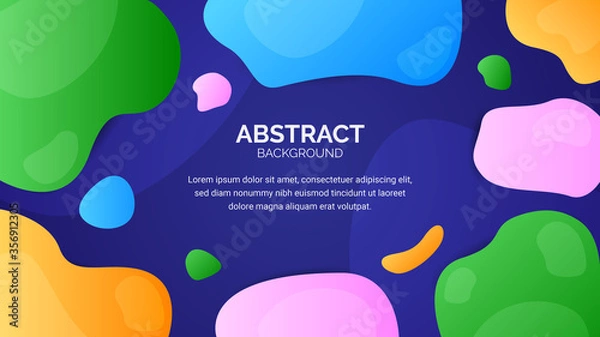 Fototapeta blob liquid colorful background banner