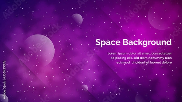 Fototapeta space outer galaxy background banner