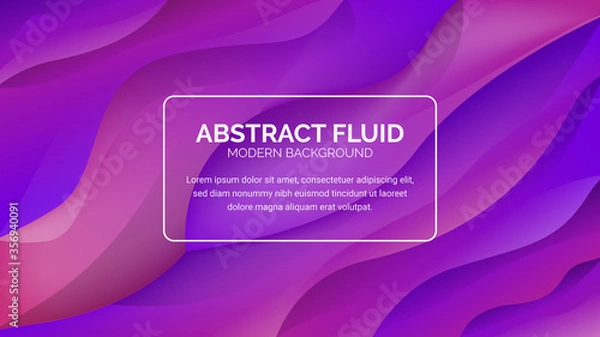 Obraz abstract modern fluid wave background banner