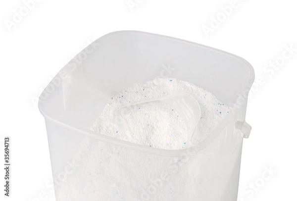 Fototapeta Plastic container with washing powder
