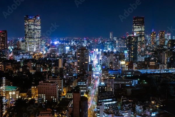 Fototapeta 東京 夜景 東京タワーから