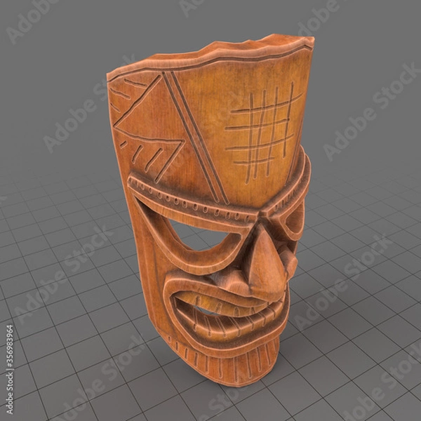 Obraz Drewniana maska