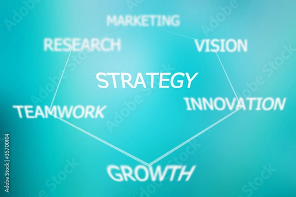 Fototapeta Strategy concept