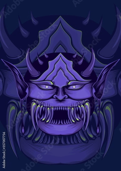 Obraz japanesse onimask