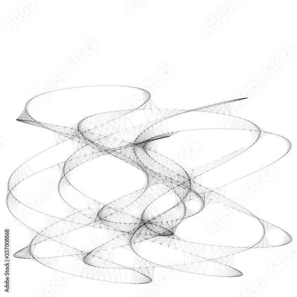 Obraz Drawn sketch line art computer generated art