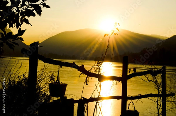 Fototapeta Lake Sunset