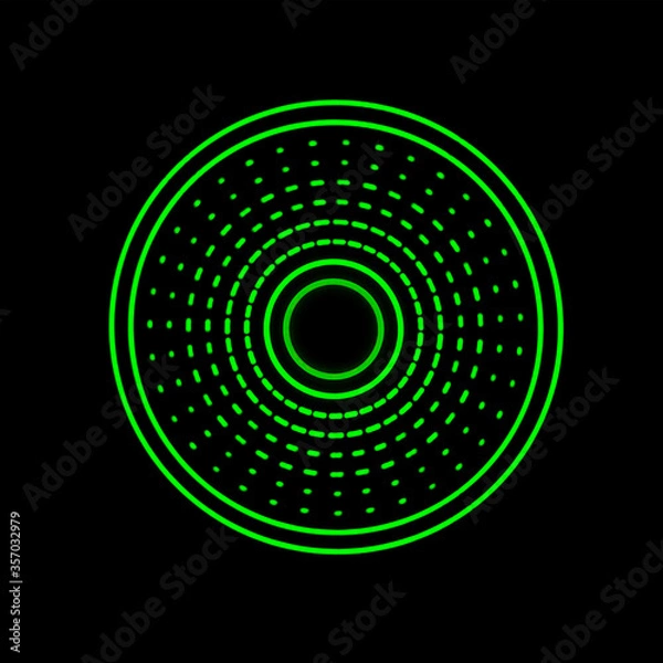 Fototapeta Abstract Green Light