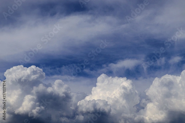 Obraz Dramatic dark clouds on sky