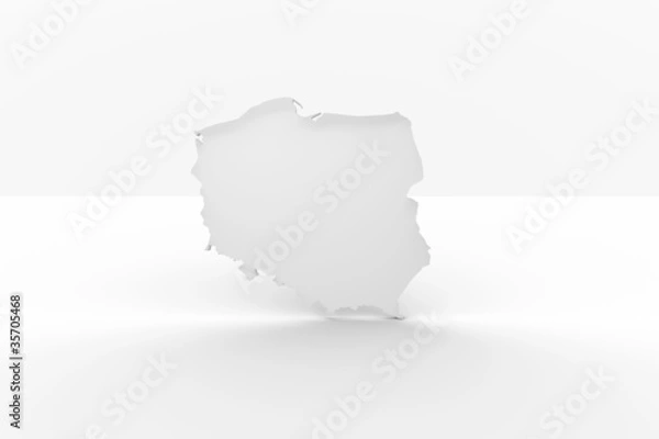 Obraz mapa polski - border of poland