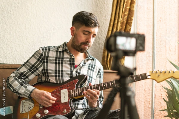 Obraz Guitar lessons online, classes online