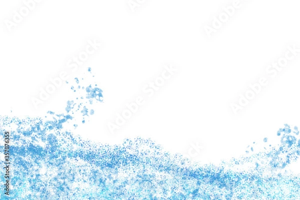 Obraz 海、マリン、波のイメージの白バック　背景画像