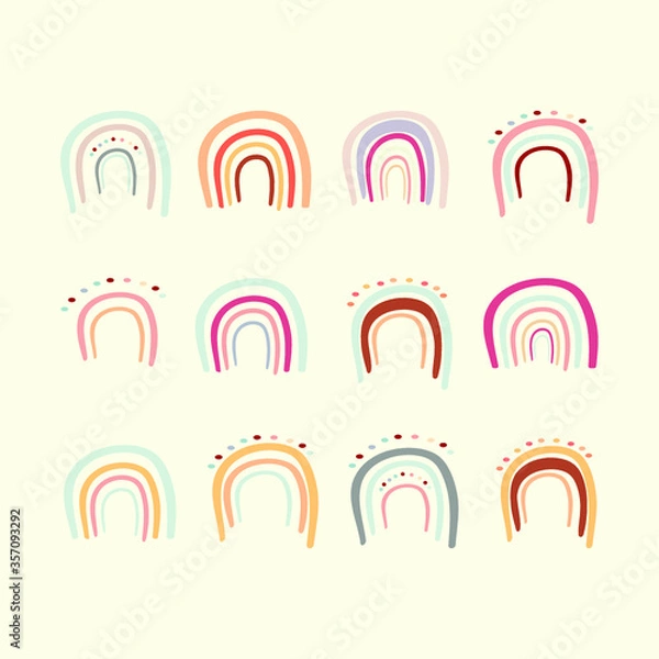 Obraz Abstract rainbow set