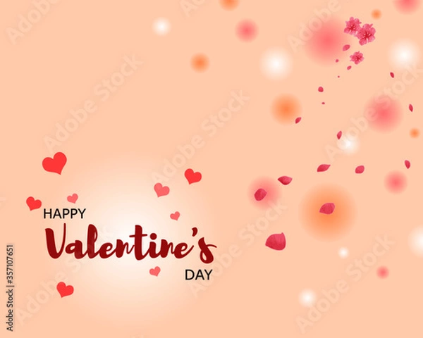 Obraz valentines day background