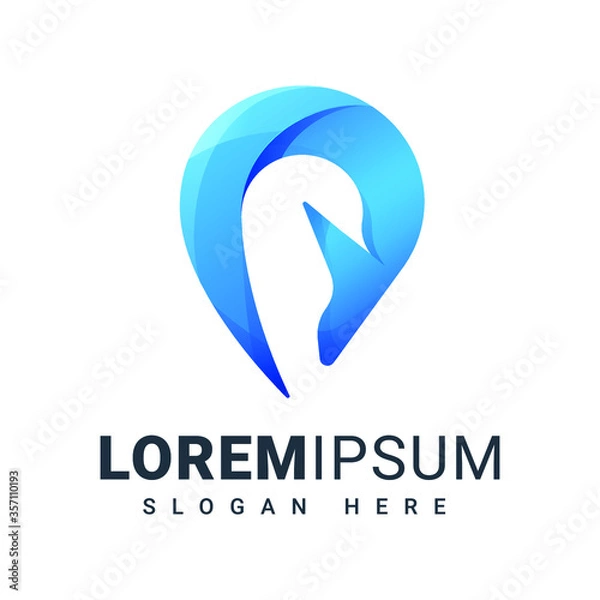 Obraz Travel Blue Point Logo 