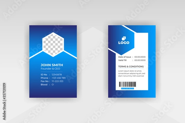 Obraz Modern Id Card Template