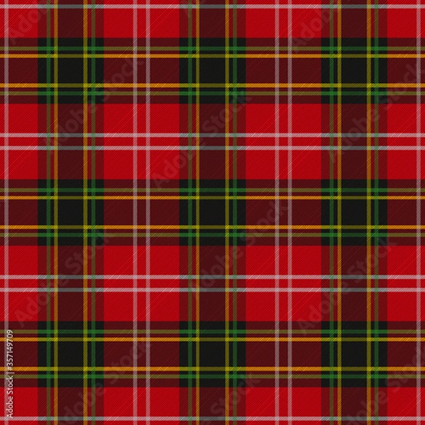 Fototapeta Seamless tartan plaid pattern. fabric pattern. Checkered texture for clothing fabric prints, web design, home textile christmas pattern
