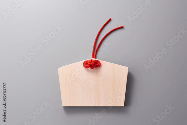 Obraz 何も書いていない五角形の絵馬