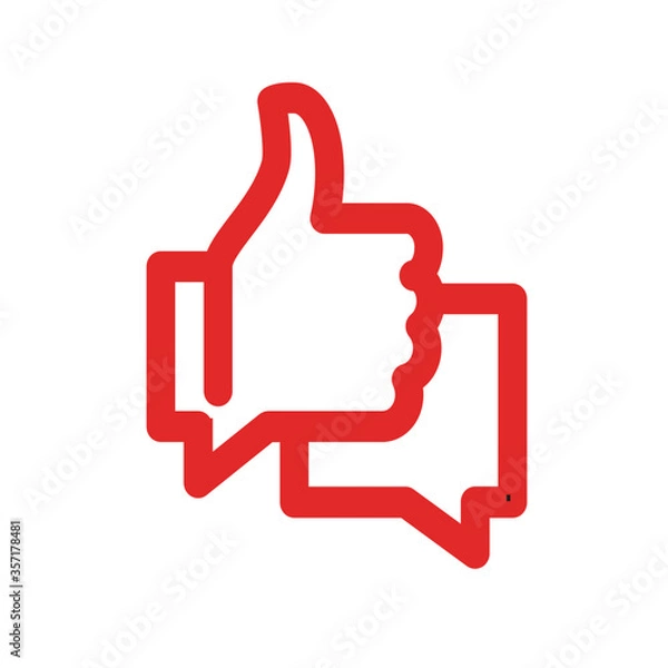 Fototapeta thumb up icon