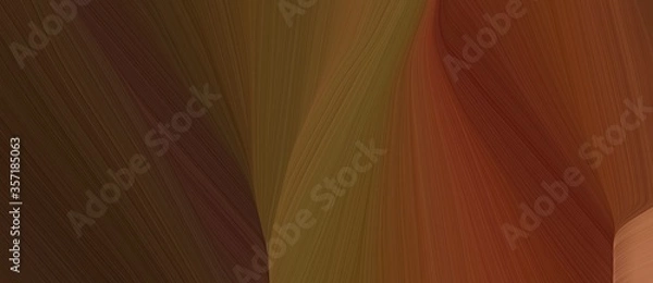 Fototapeta beautiful wild curved speed lines background or backdrop with chocolate, very dark pink and saddle brown colors. can be used as banner background