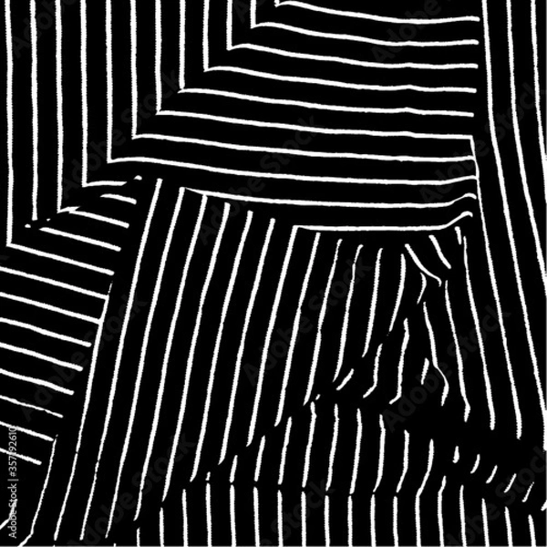 Obraz Lines. Black & white backdrop. Dimensional vector background. 