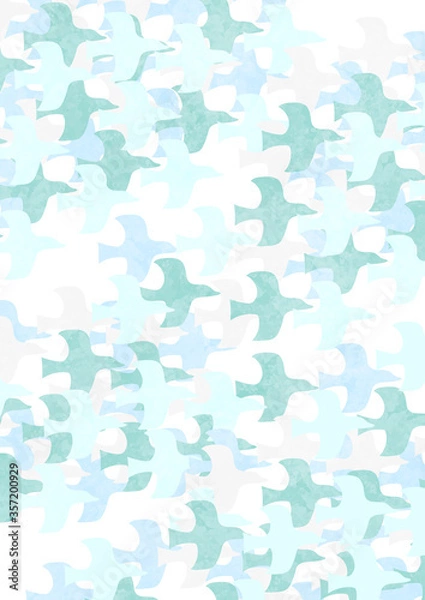 Obraz 鳥をモチーフにした爽やかなイメージの背景素材