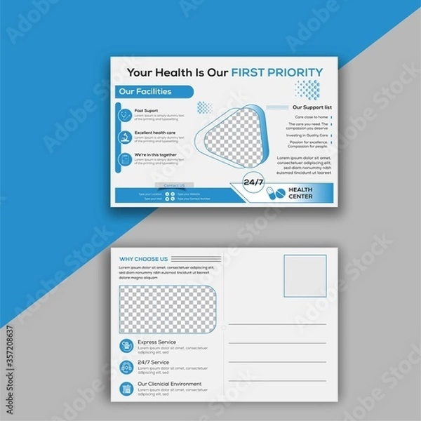 Obraz Corporate postcard design 